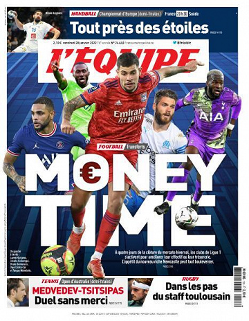 L’equipe du Vendredi 28 Janvier 2022