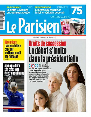 Le Parisien du Vendredi 28 Janvier 2022
