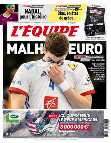 L’equipe du Samedi 29 Janvier 2022