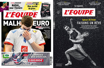 Pack L’Equipe + L’Equipe Magazine - Samedi 29 Janvier 2022