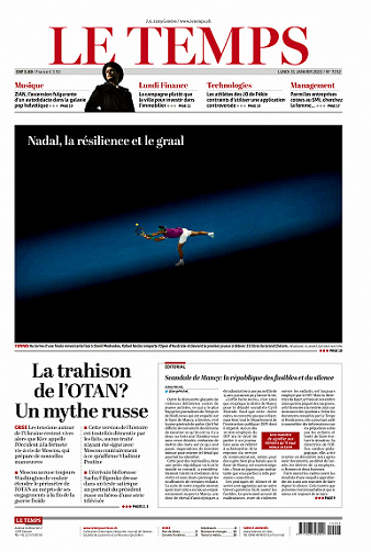 Le Temps - 31 janvier 2022
