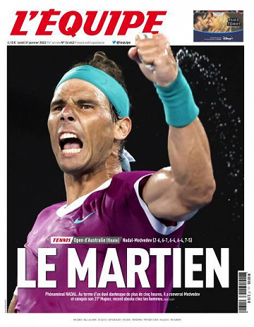 L’equipe du Lundi 31 Janvier 2022