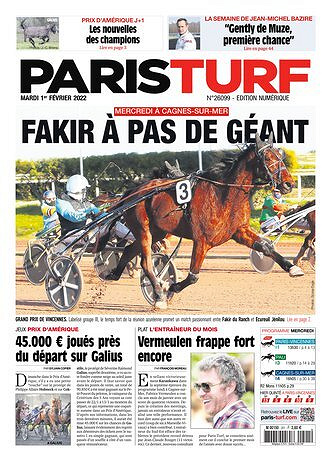 Paris turf du 01 Février 2022