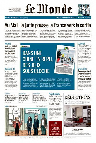 Le Monde du Mercredi 2 Février 2022