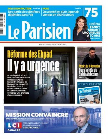 Le Parisien du Mercredi 2 Février 2022