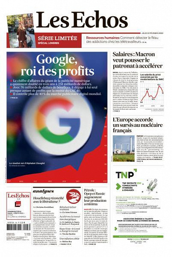 Les Echos du Jeudi 3 Février 2022