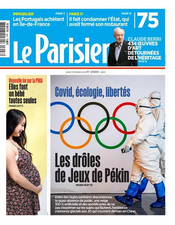 Le Parisien du Jeudi 3 Février 2022