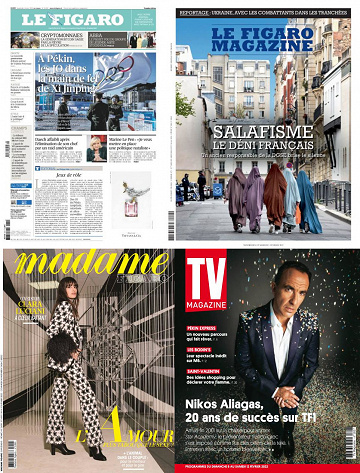 Pack Le Figaro et ses 3 suppléments - Vendredi 4 Février 2022
