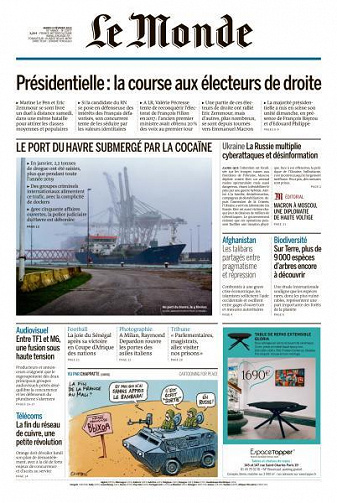 Le Monde du Mardi 8 Février 2022