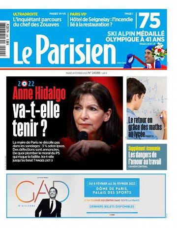 Le Parisien du Mardi 8 Février 2022