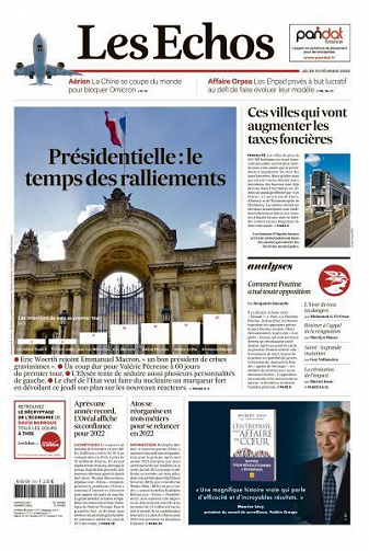 Les Echos du Jeudi 10 Février 2022