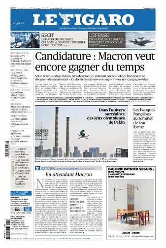 Le Figaro du Vendredi 11 Février 2022