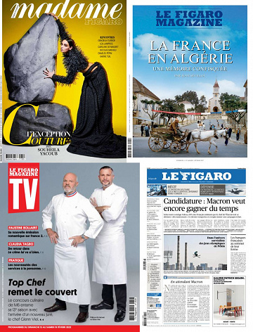 Pack Le Figaro et ses 3 suppléments - Vendredi 11 Février 2022
