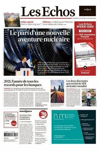Les Echos du Vendredi 11 et Samedi 12 Février 2022