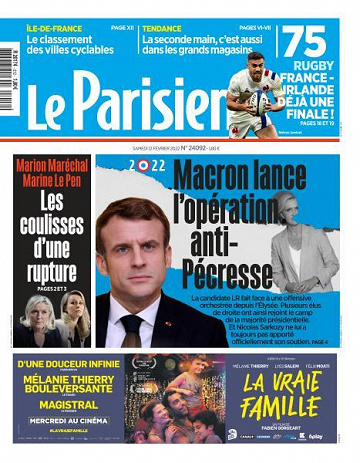Le Parisien du Samedi 12 Février 2022