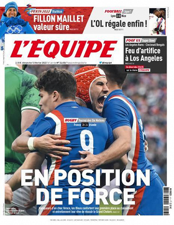 L’equipe du Dimanche 13 Février 2022