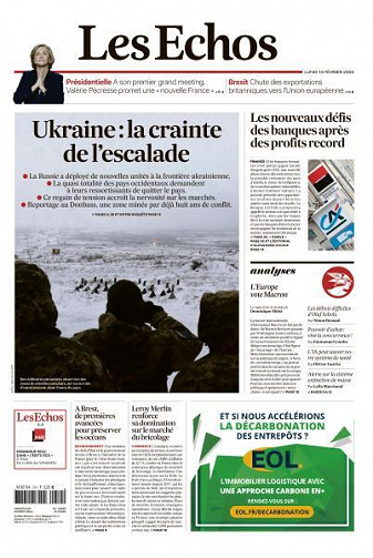 Les Echos du Lundi 14 Février 2022