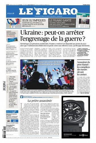 Le Figaro du Lundi 14 Février 2022