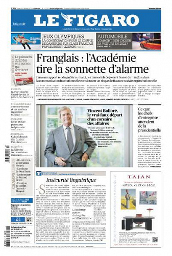 Le Figaro du Mardi 15 Février 2022