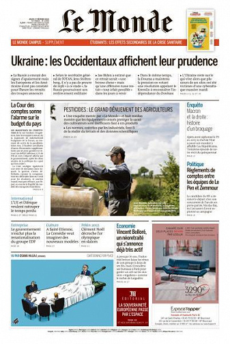 Le Monde du Jeudi 17 Février 2022