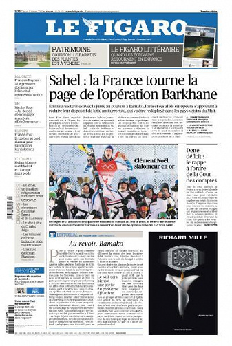 Le Figaro du Jeudi 17 Février 2022