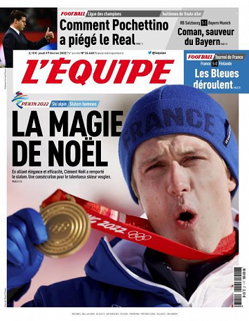 L’equipe du Jeudi 17 Février 2022