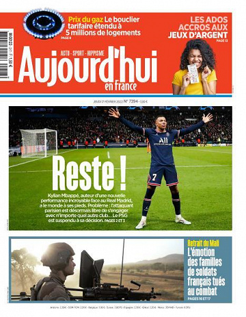Aujourd’hui en France - 17 Février 2022