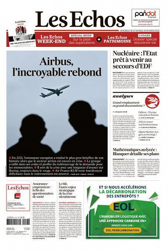 Les Echos du Vendredi 18 et Samedi 19 Février 2022