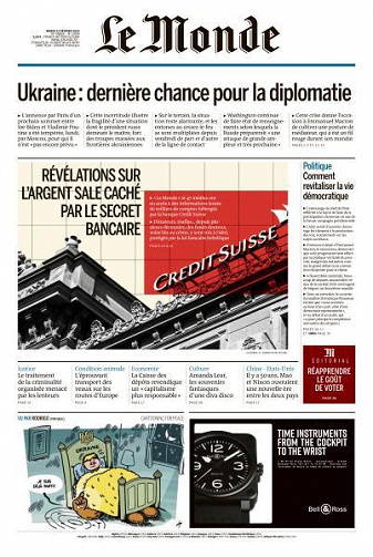 Le Monde du Mardi 22 Février 2022