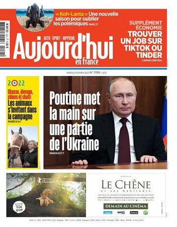 Aujourd’hui en France - 22 Février 2022