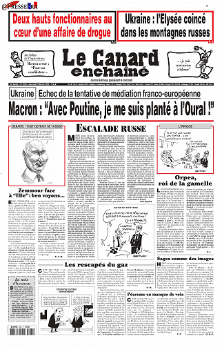 Le Canard enchaîné - 23 Fevrier 2022