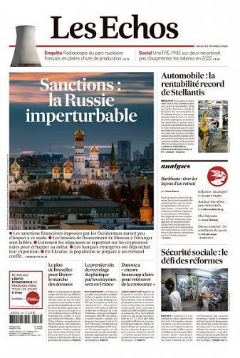 Les Echos du Jeudi 24 Février 2022