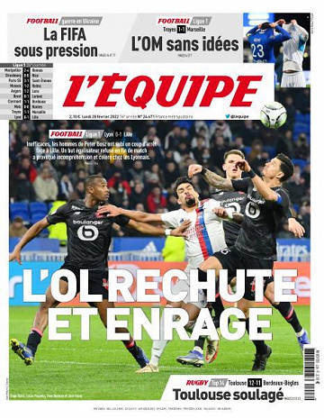 L’equipe du Lundi 28 Février 2022
