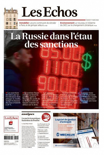 Les Echos du Mardi 1er Mars 2022