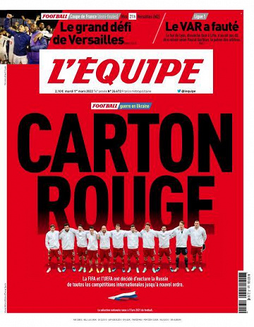 L’equipe du Mardi 1er Mars 2022