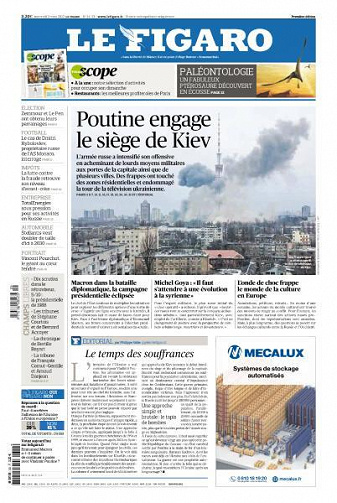 Le Figaro du Mercredi 2 Mars 2022