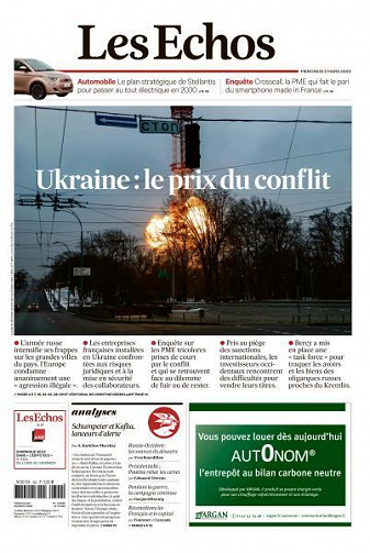 Les Echos du Mercredi 2 Mars 2022