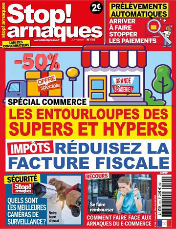 Stop Arnaques - Mars-Mai 2022