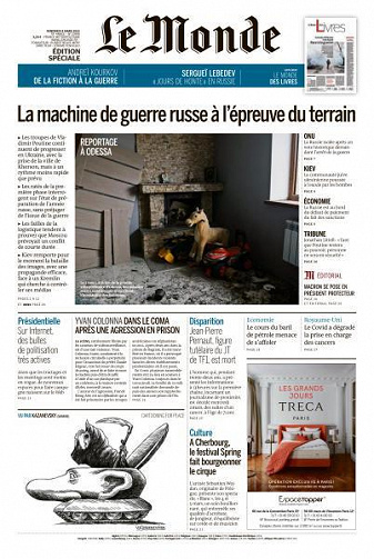 Le Monde du Vendredi 4 Mars 2022