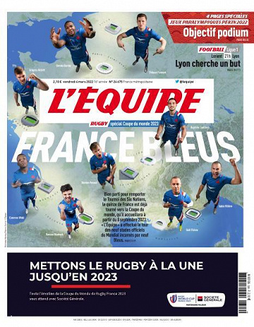L’equipe du Vendredi 4 Mars 2022