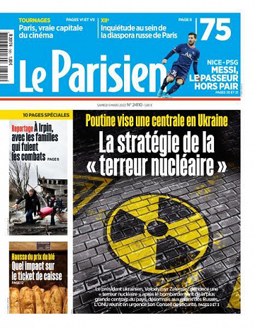 Le Parisien du Samedi 5 Mars 2022