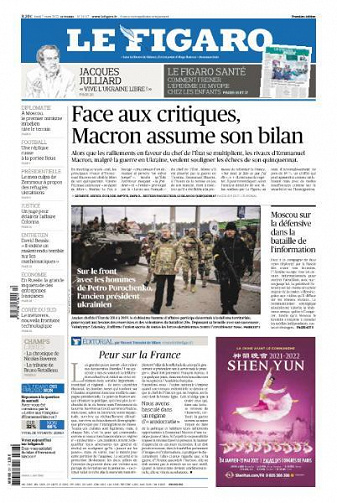 Le Figaro du Lundi 7 Mars 2022