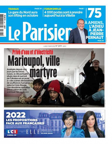 Le Parisien du Lundi 7 Mars 2022