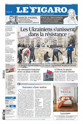Le Figaro du Mardi 8 Mars 2022