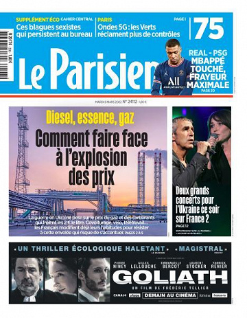 Le Parisien du Mardi 8 Mars 2022