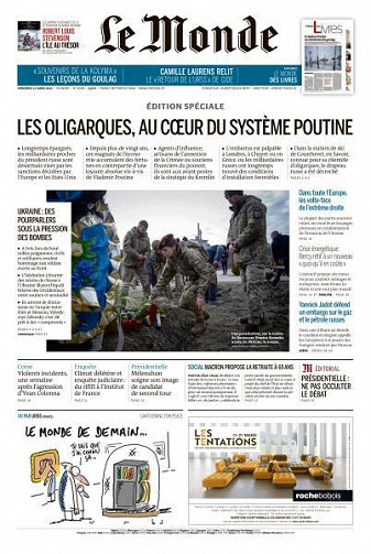 Le Monde du Vendredi 11 Mars 2022