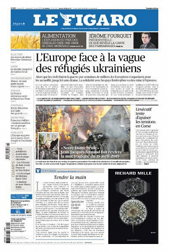 Le Figaro du Samedi 12 et Dimanche 13 Mars 2022