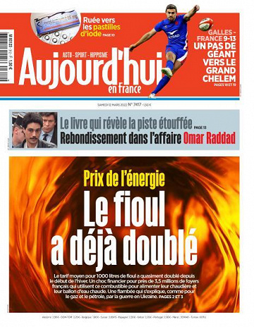 Aujourd’hui en France - 12 Mars 2022
