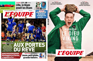 Pack L’Equipe + L’Equipe Magazine - Samedi 12 Mars 2022