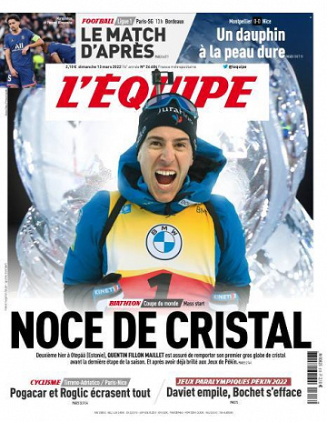 L’equipe du Dimanche 13 Mars 2022